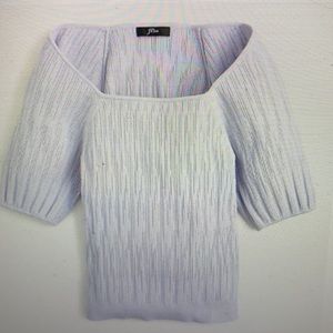 Jcrew square next sweater with blouson sleeves